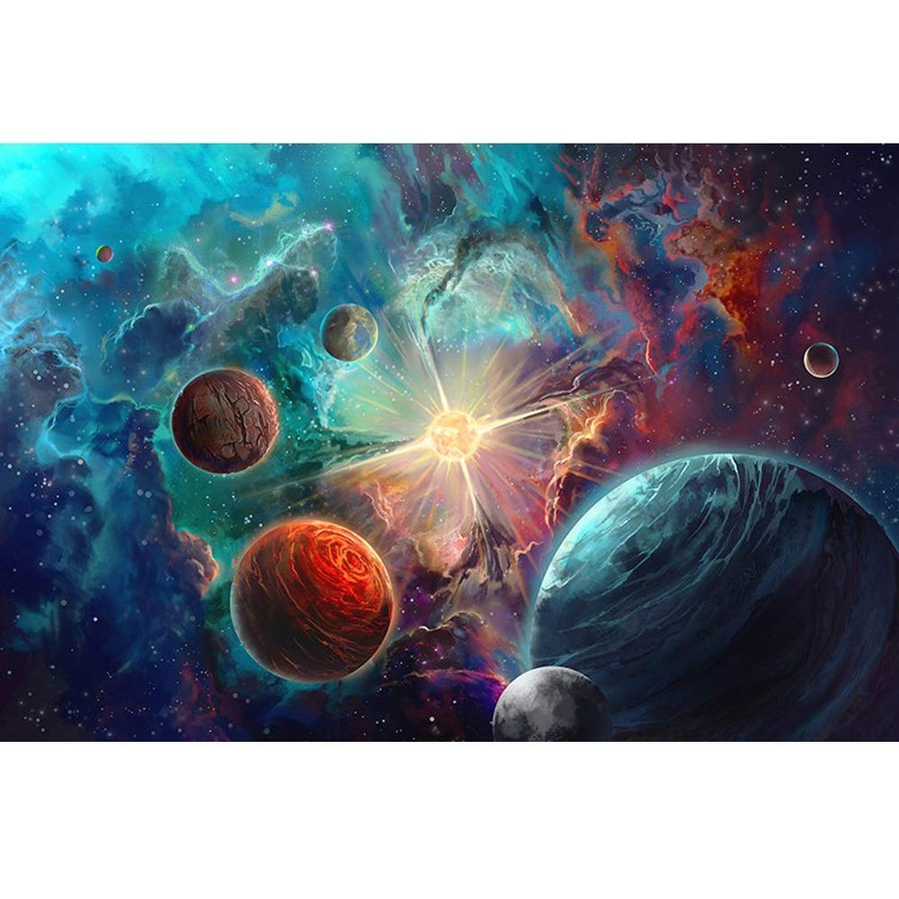 JJROUXIYUJI 1000 Pieces Puzzles Wooden Jigsaw Puzzles Floor Puzzle Intellectual Game Learning Education Decompression Toys for Adults Kids - Science fiction universe