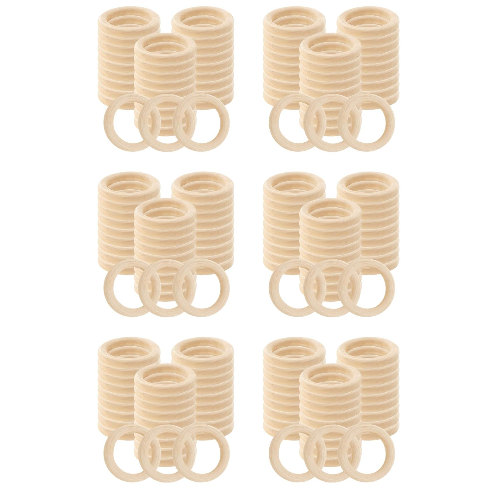 180 Stück Natur Ringe 60Mm Unvollendeter Makramee Ring Kreise für Mach Es Selbst Ring Anhänger Schmuck Herstellung