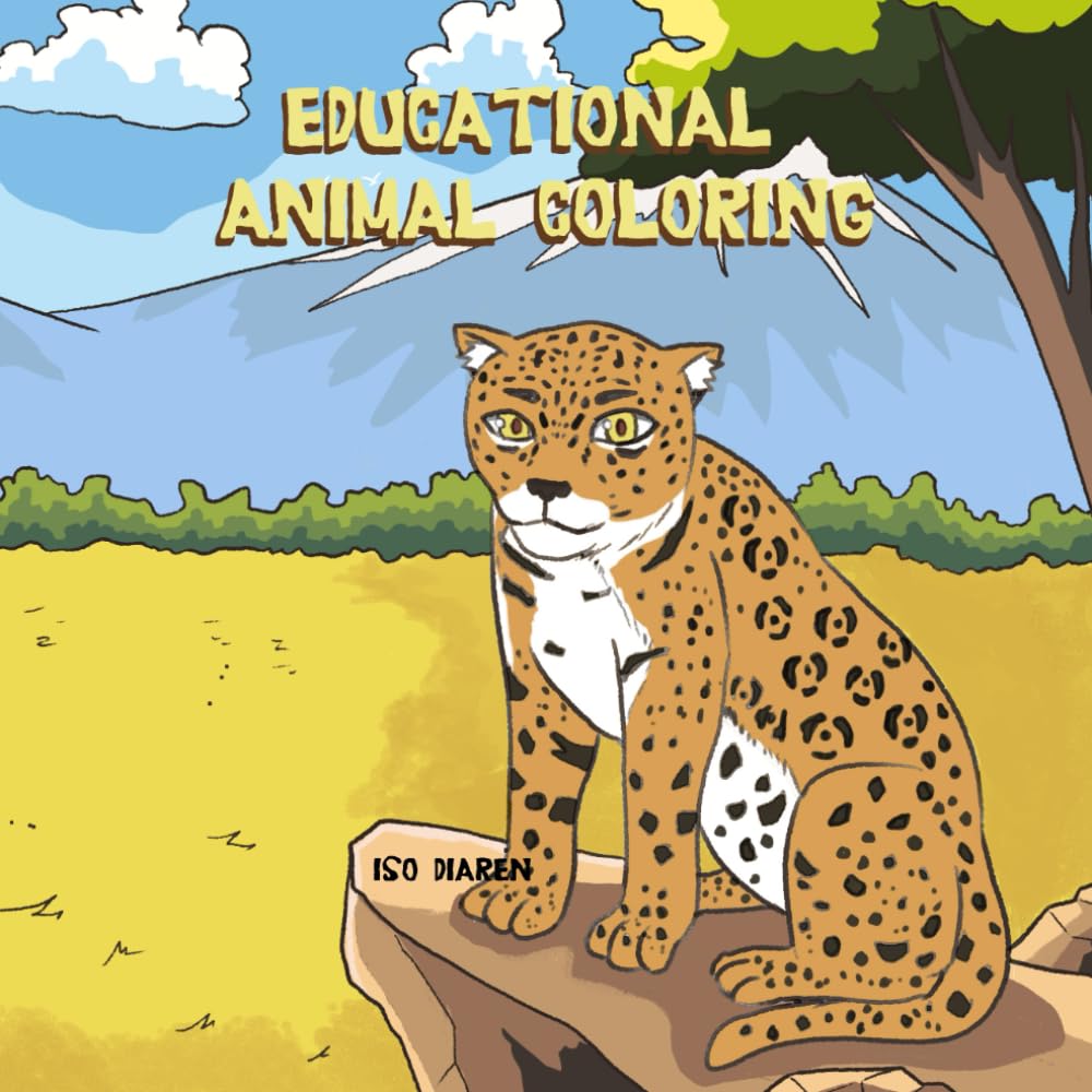 Big Bold Animal Coloring Book: & Fun Facts for Curious Kids Ages 4–8