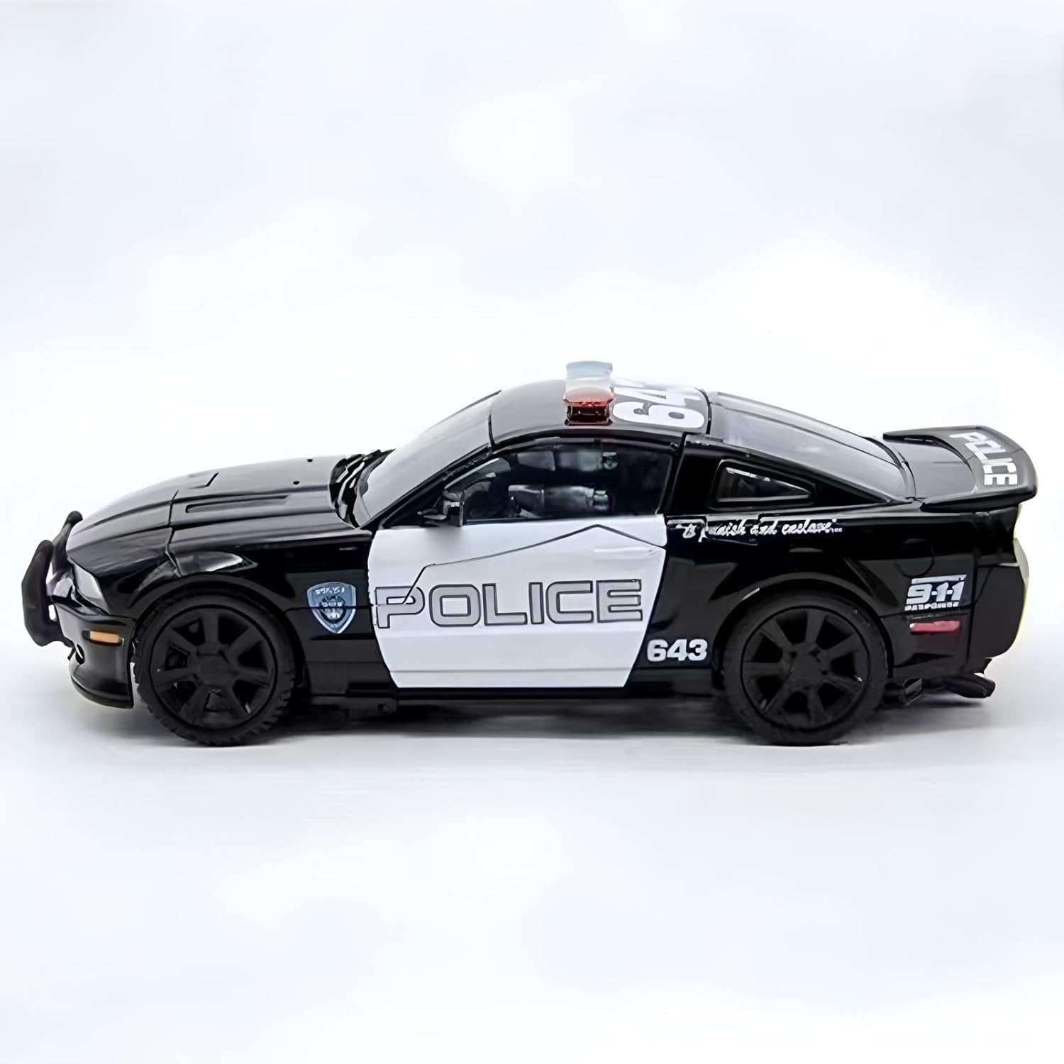 Deformation Robot Toy 7.9 Inches Police Car Action Figure for Adults Kids