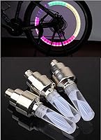 Vista 2 de BlueSunshine 20 piezas de luces LED intermitentes para tapa de válvula de neumático para coche, bicicleta, motocicleta, rueda de luz