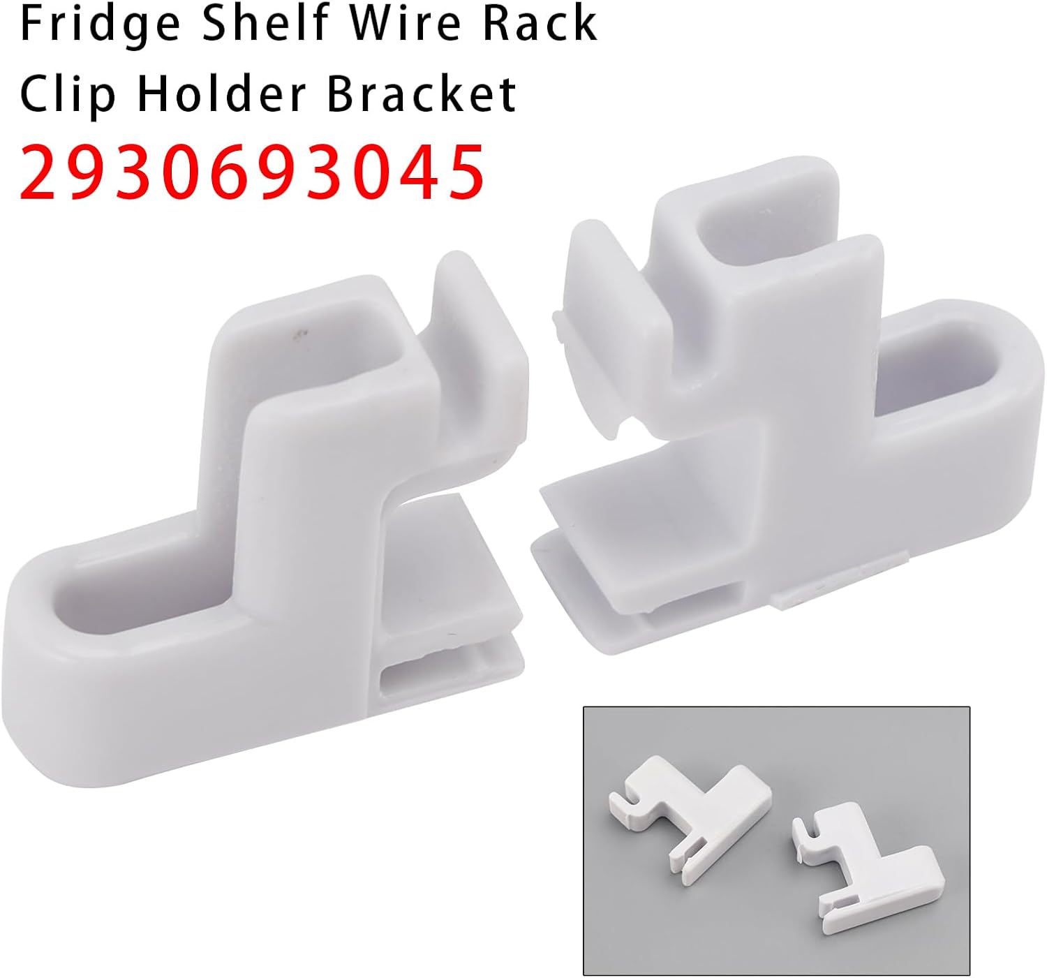 2PCS 2930693045 Fridge Shelf Wire Rack Clip Holder Bracket Fit For Dometic RV