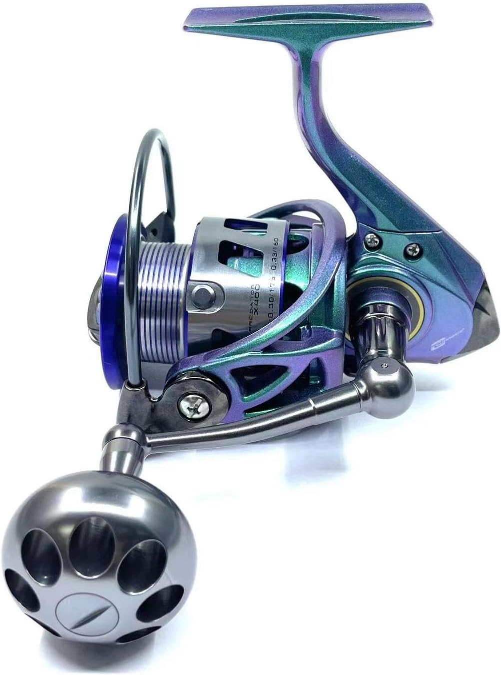 Cinnetic Predator Spinning Reel Sereis, Size 100/200/300/400, Waterproof Design, 7SS+1, Graphite Body and Hollow Rotor, Machined Aluminum Spool and Handle, Premium Components