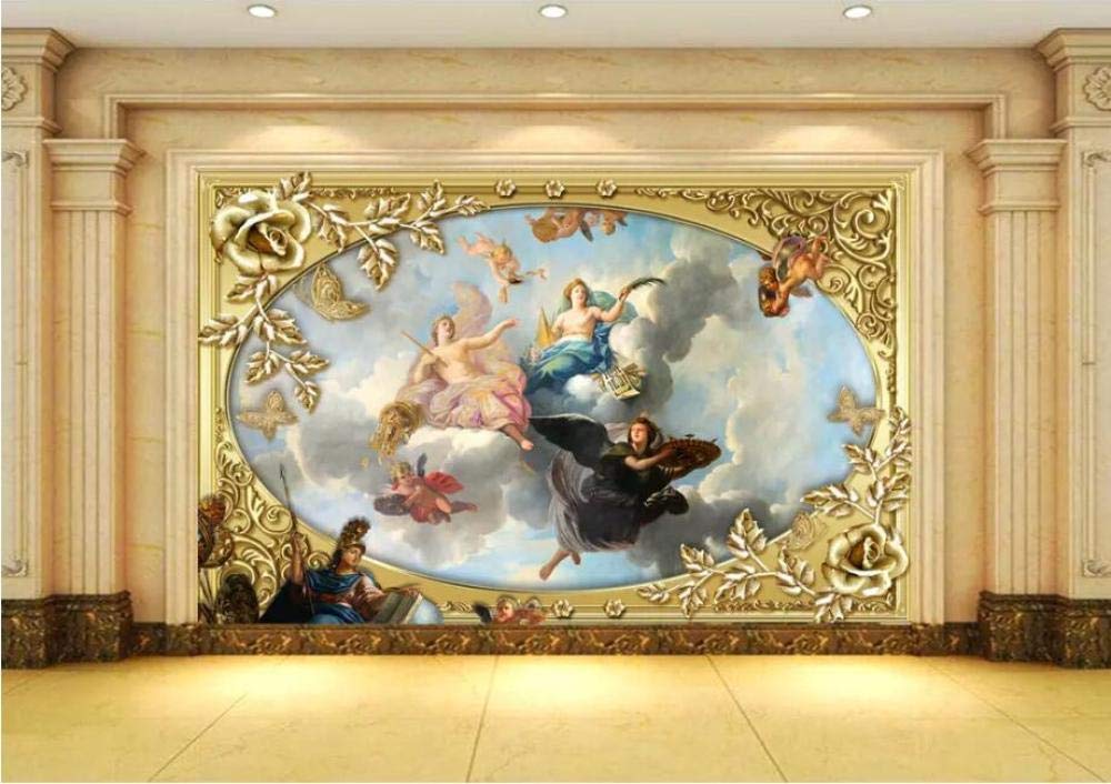 Papier de parede 3d photo peintures murales Wellyu fond TV salon classique 400x280 cm