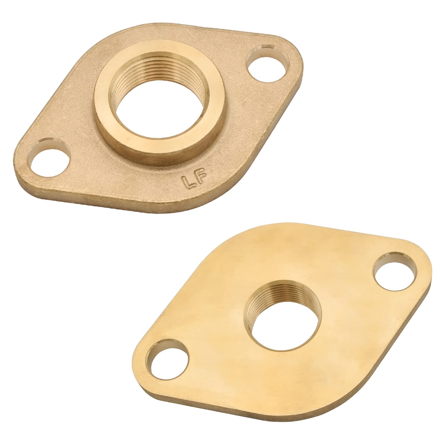 HYDRO MASTER Kit de brida de latón macizo con juntas, rosca NPT de 1", para sistemas de calefacción radiante (1" FNPT)