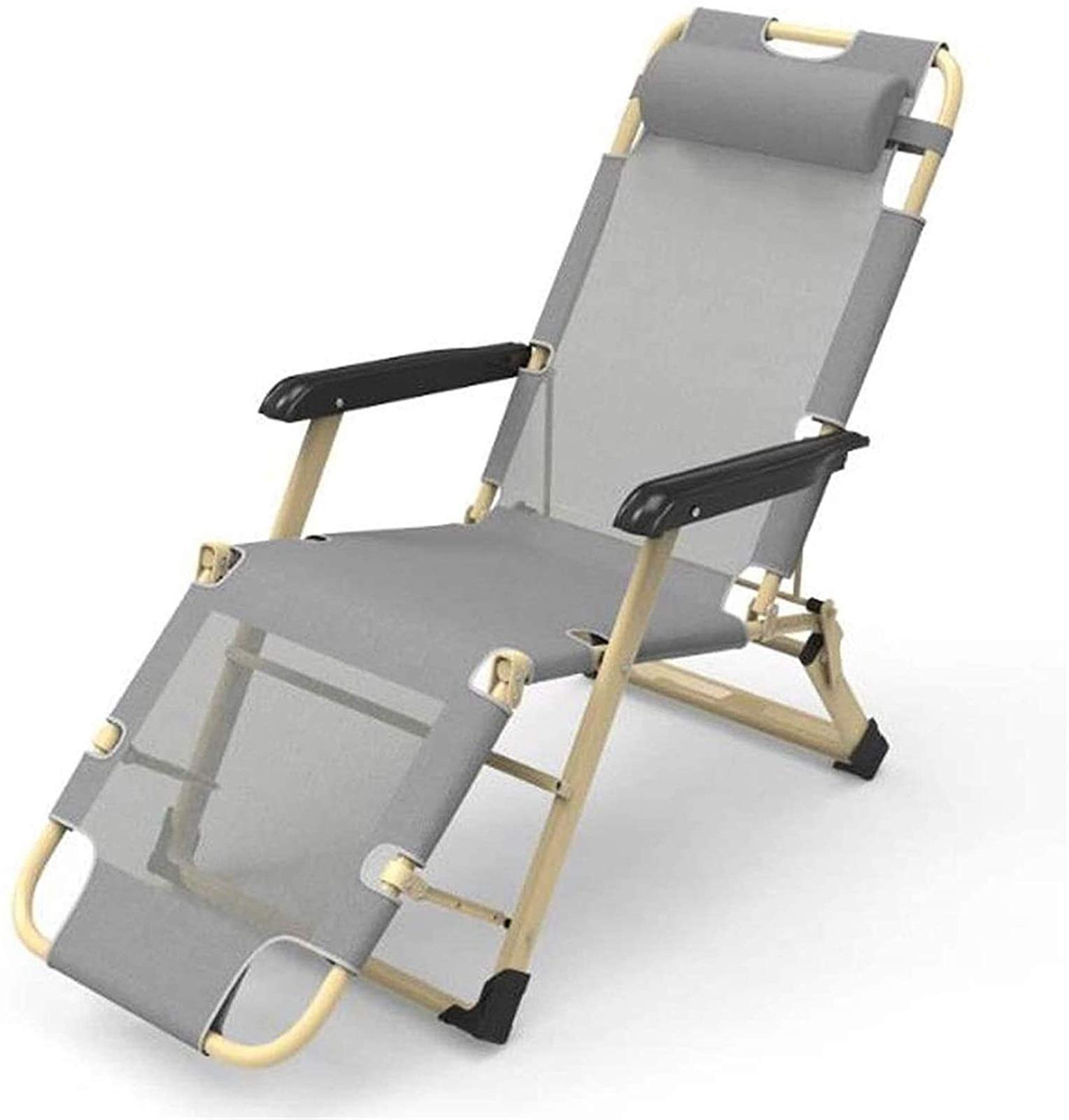 Lit de camp pliable et inclinable multi-position pour la sieste au bureau ou camping