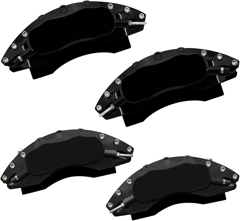 Capas de pinça de freio em alumínio preto AOOA para Toyota Camry XSE, RAV4 2019–2026 e Lexus ES 2019–2024 – Conjunto com 4