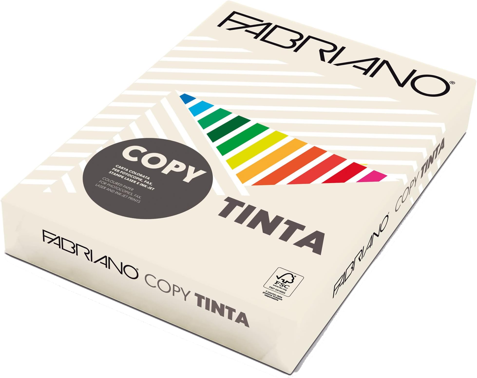 Fabriano coloured ream 500 color paper 80gsm a4 ivory