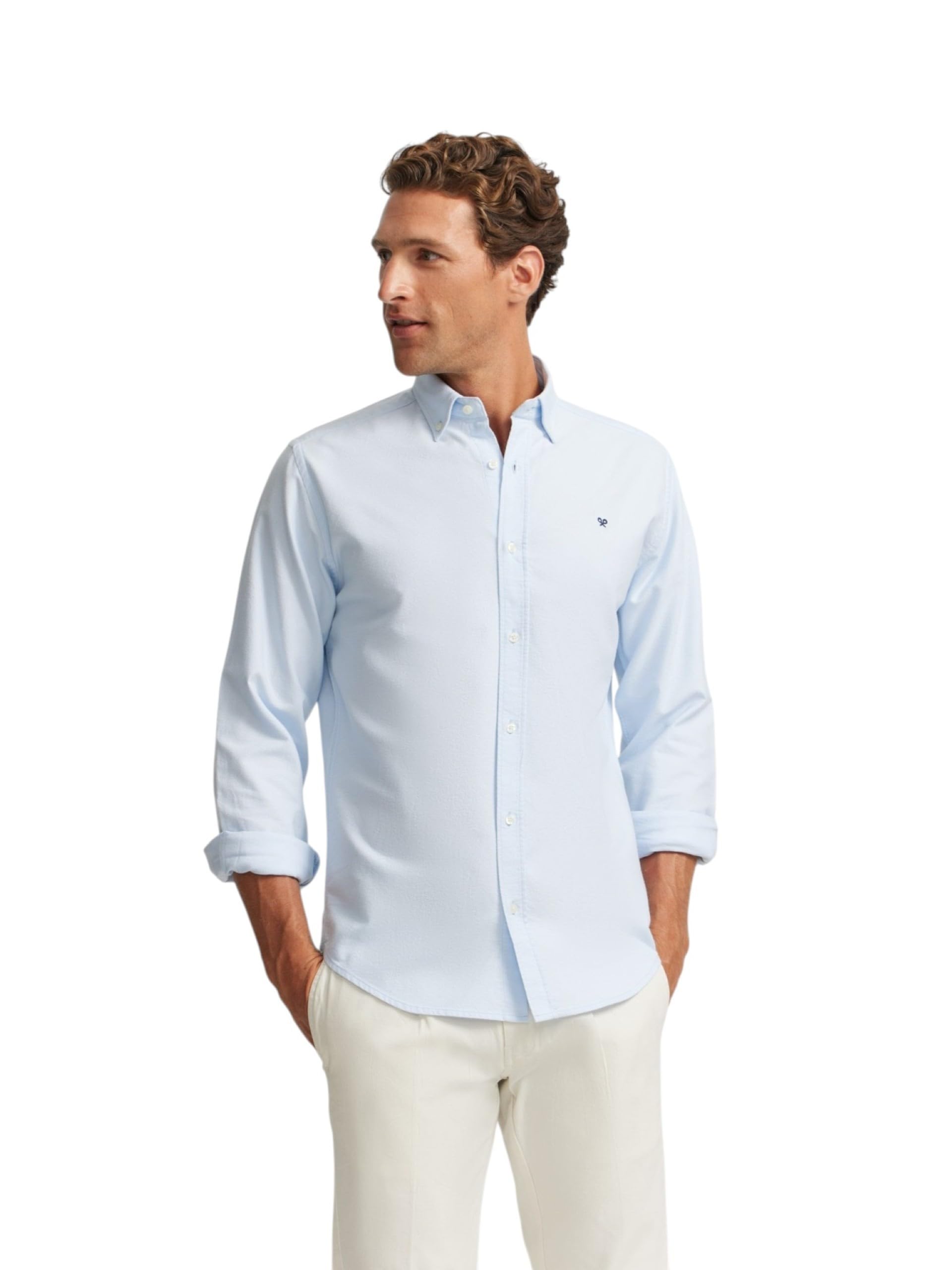 SILBON Camisa Sport Oxford para Hombre