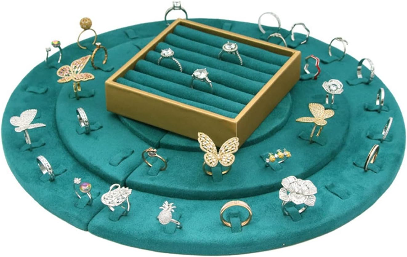 Jewelry Organizer Jewelry Display Stand, Vintage Jewelry Stand Green Flannel Ring Necklace Jewelry Display Accessories Jewelry Rack Jewelry Stand ( Color : 1 )