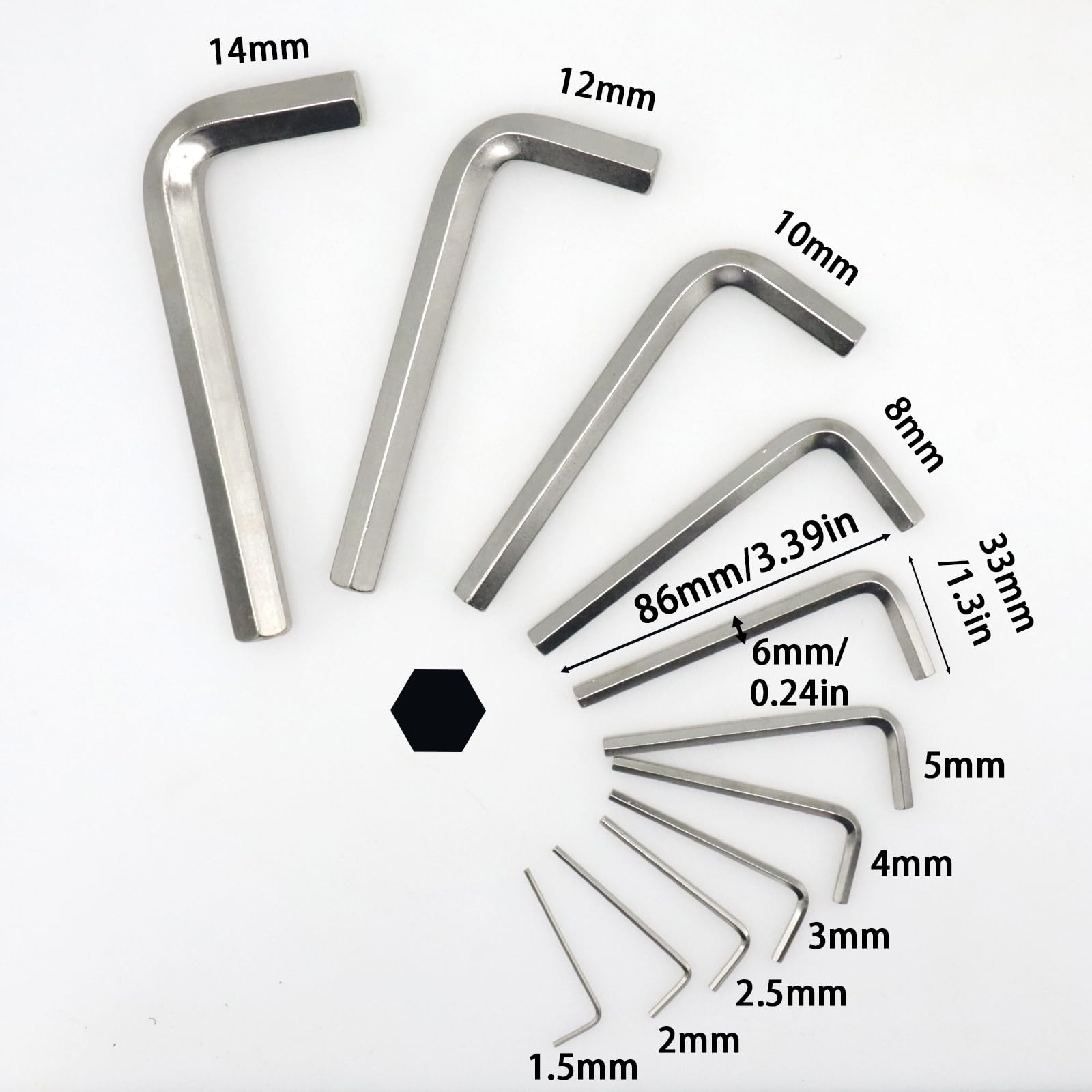 Amazon | Joyangy 6mm 六角棒レンチセット、精密L字型アレン