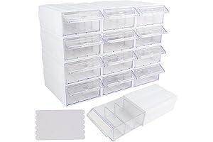 cakraie 12 Pcs Drawer Stacking Storage Cabinet