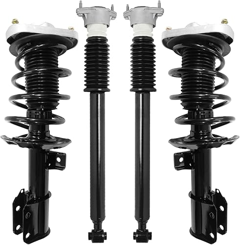 Miniatura 108 de Detroit Axle - Amortiguadores para BMW 328i 325i 128i 135i 335i 330i 335d 335is (sin Sport Susp.) 2 puntales delanteros completos con muelle
