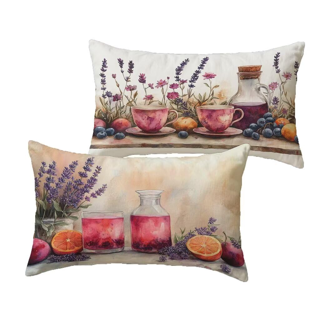 Housse de coussin violette 70x90 imperméable pour protéger vos oreillers de jardin