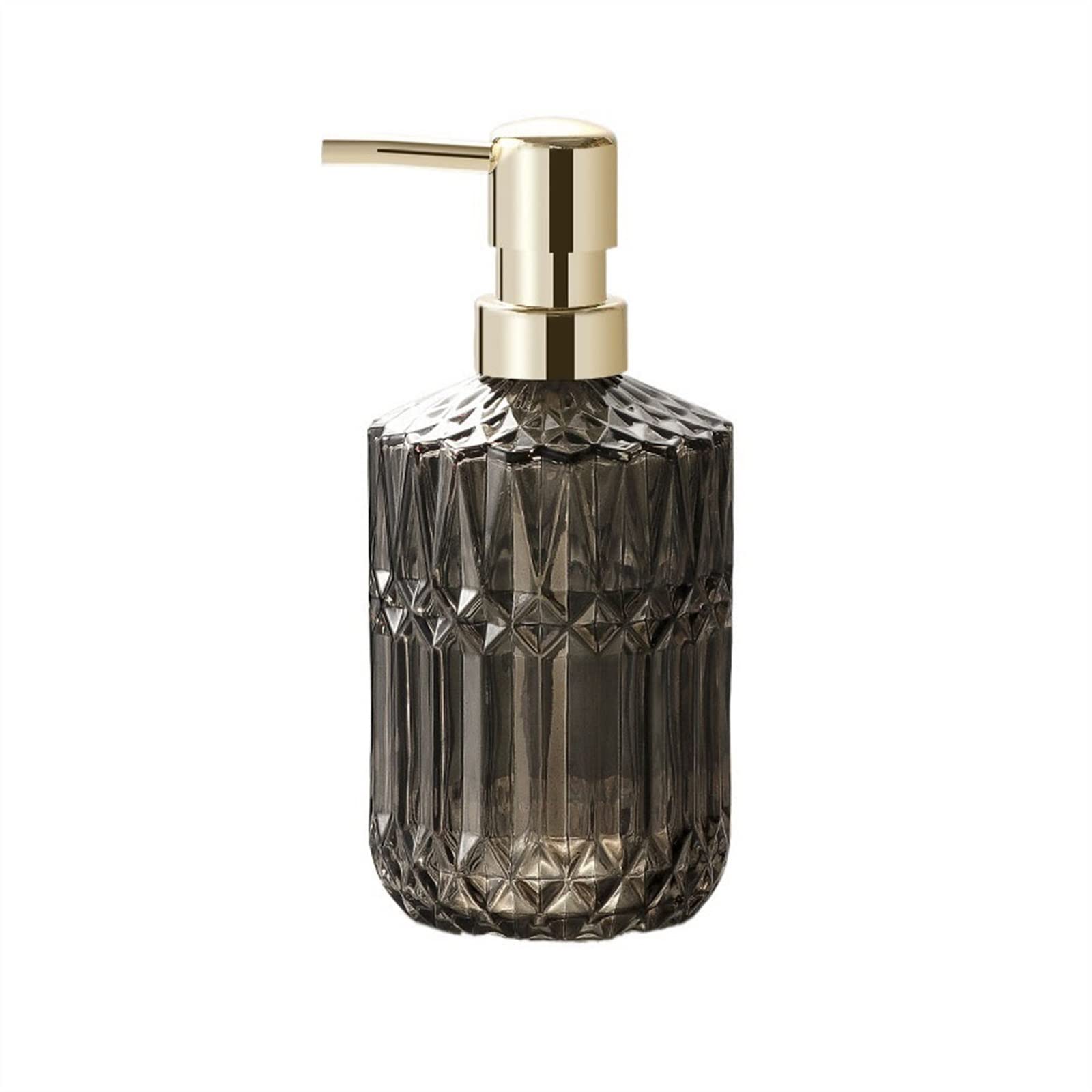 Dispensador de jabón de cerámica, botella de loción recargable, botella dispensadora de jabón Dispensador de jabón de vidrio exquisito 390ML Botella dispensadora de líquido multifunción Botella de loc