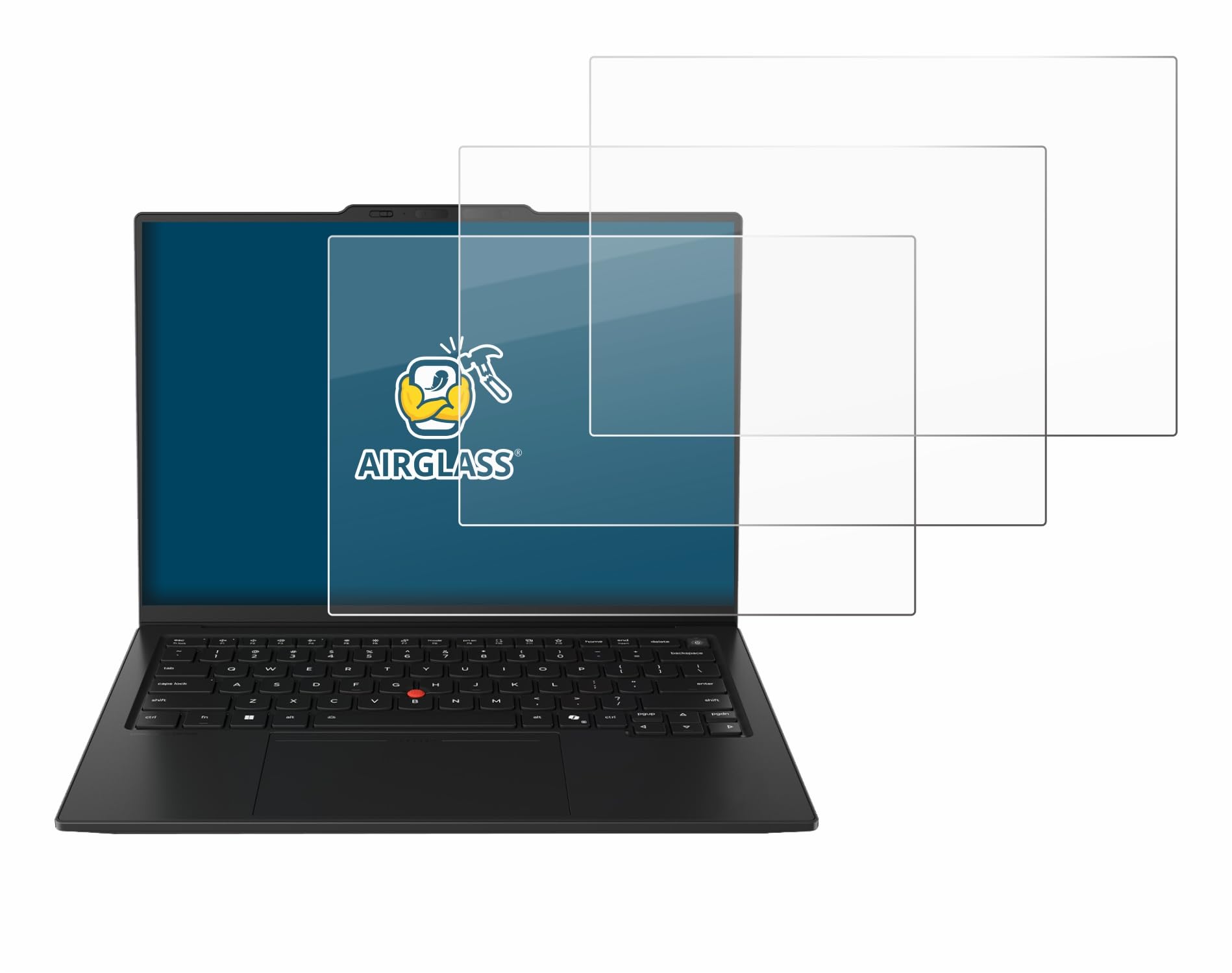 brotect Pellicola Protettiva Vetro per Lenovo ThinkPad X1 Carbon Gen 14 14" Protezione Schermo (3 Pezzi) [Durezza Estrema 9H, Chiaro]