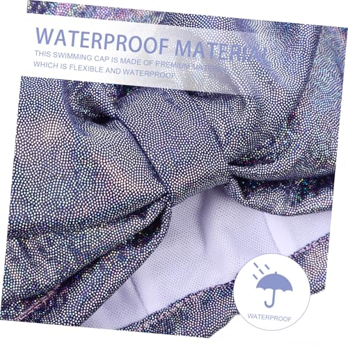 Bonnet de bain cheveux longs en nylon léger imperméable pour éviter le chlore