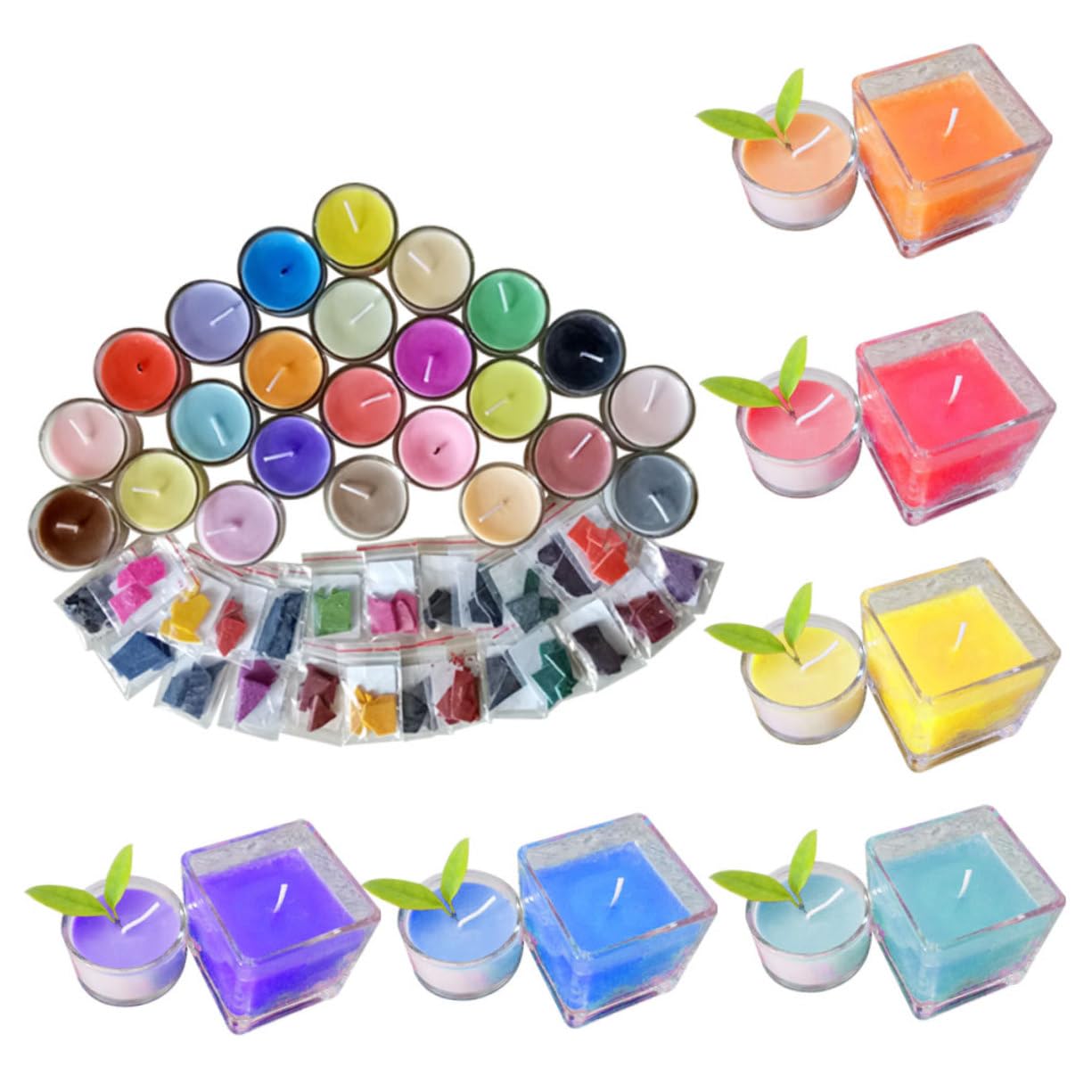 LALAFINA 3stücke Farben Wachsfarbstoffe Für Kerzenherstellung Handgemachte Seifen Und Duftkerzen Pigment Für -projekte Hochwertige Klumpenfreie Farbstreifen Für Gleichmäßige