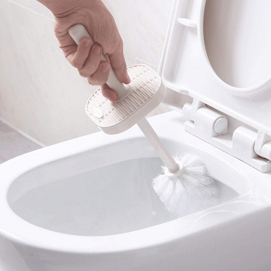 SPOUR Toilet Brush Holder Toilet Brush Set Toilet Without Dead Corner Bathroom Soft Hair Brush Long Handle Base Cleaning Toilet Toilet Brus,Toilet Brush with Holder