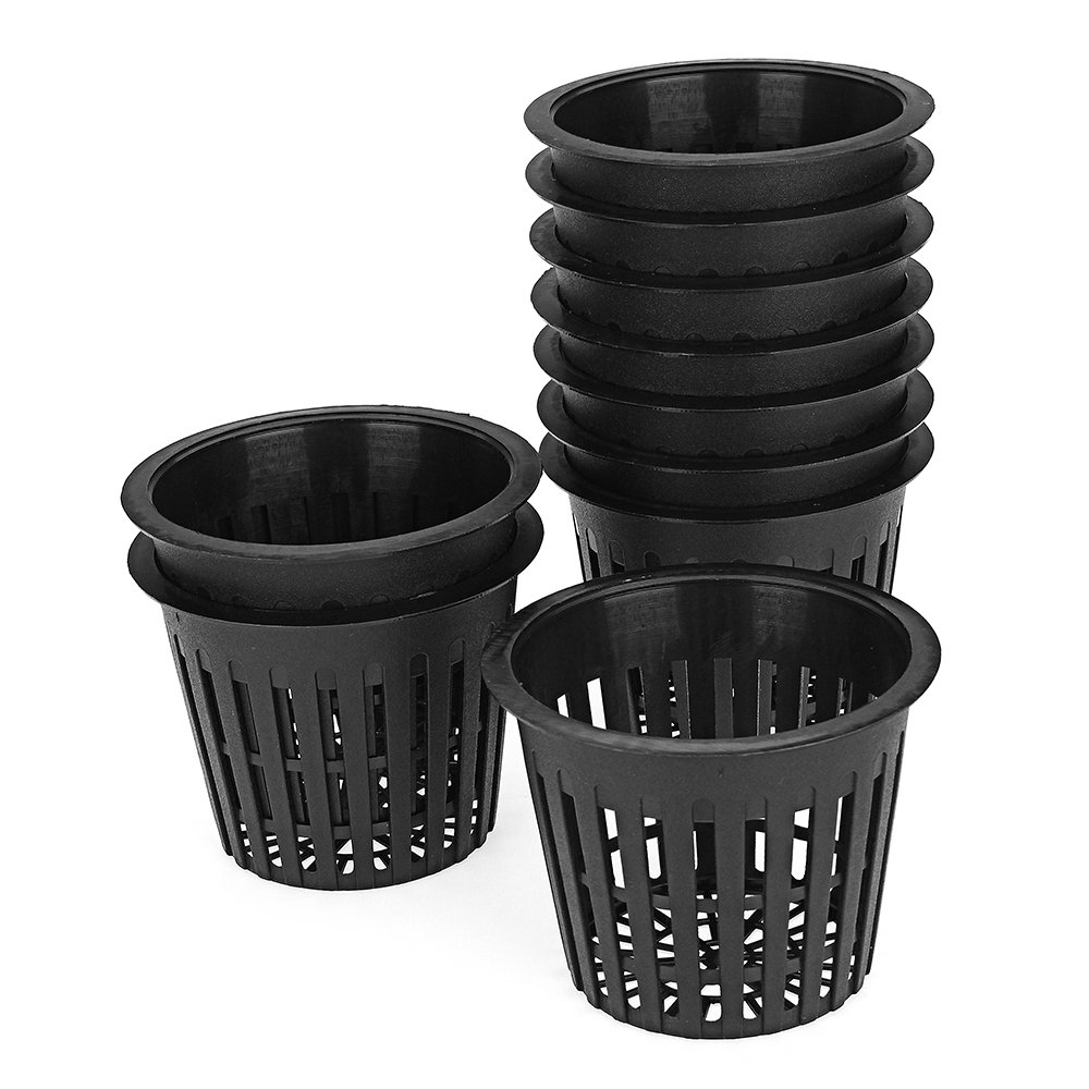 EsportsMJJ 10 Pezzi Vaso Netto Idroponico 4.3 Pollici - Contenitore Per Piantagione In Plastica Con Maglia, Fori Di Drenaggio, Riusabile - 5