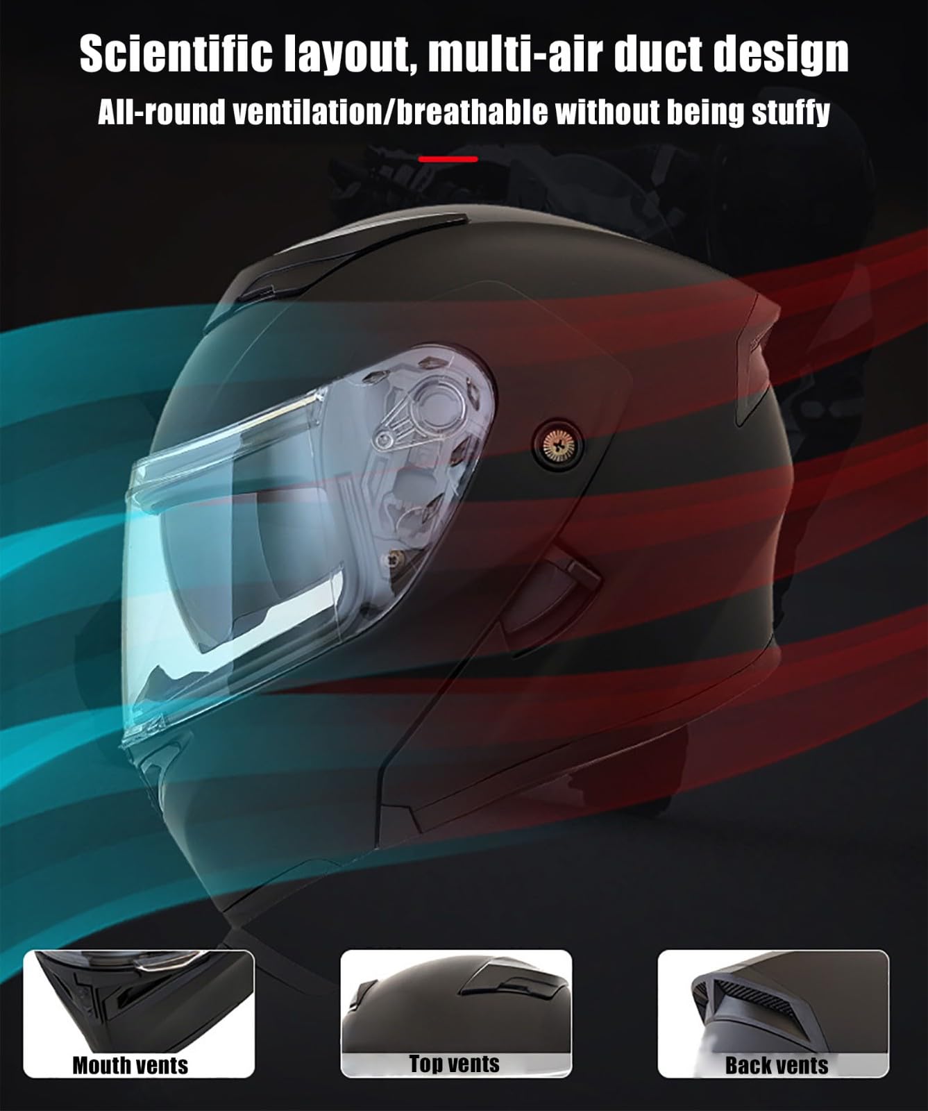 Kask motocyklowy Off-Road, kaski motocyklowe, integralne kaski z podwójnymi soczewkami i szybko zwalnianymi pasami pod brodę, certyfikowane przez DOT/ECE Kaski dla mężczyzn i kobiet, składane kaski