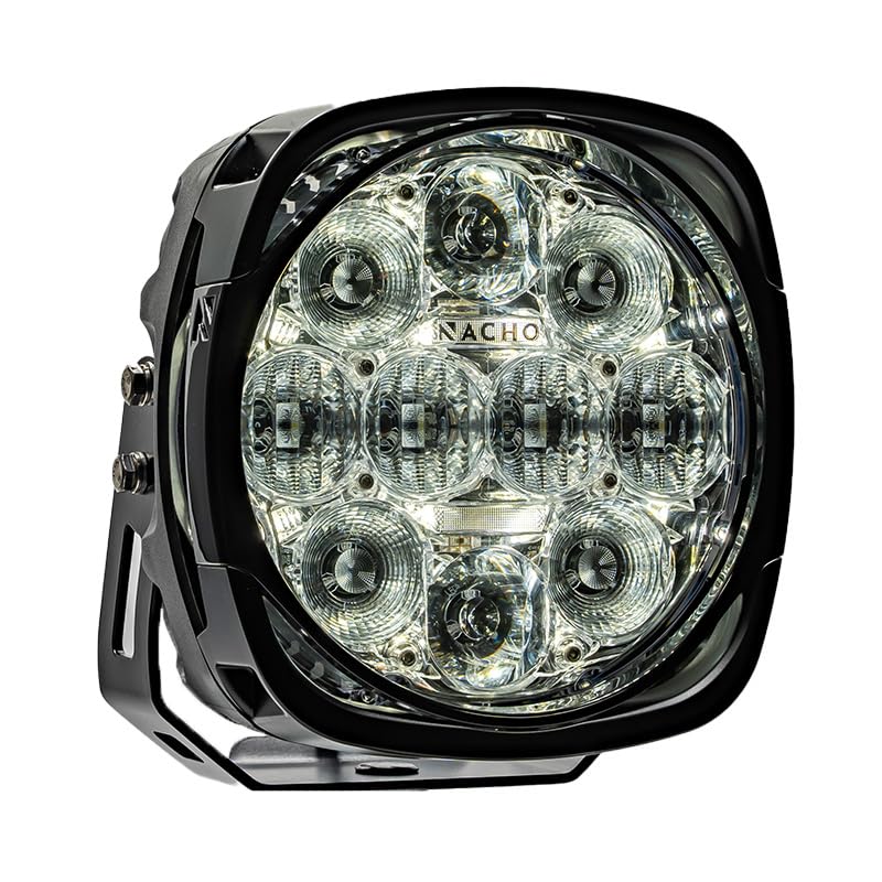NACHO PM611 Grande 4 LO Spot, Flood and Area Offroad LED Lightning 80W Effective Lumens 7,436 Peak Candela 120,164. Illuminate with style your 4x4 off road adventures - Individual