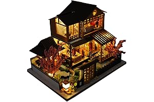Miniature Japanese Style Wooden Dollhouse DIY House Kit