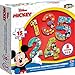 Luna 2in1 Puzzle Malpuzzle Zahlen Lernpuzzle Mickey Mouse mit 5 Puzzle XXL-Puzzleteile