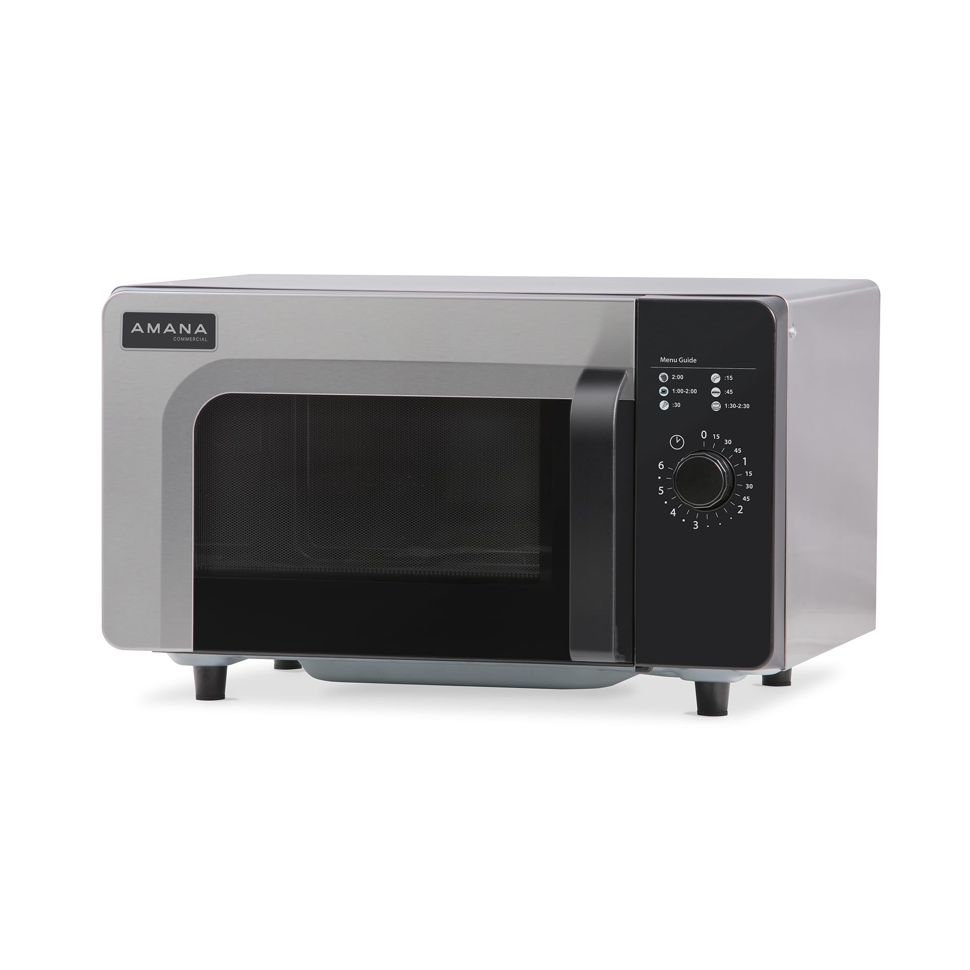 Amana RMS10DSA 1000 Watt Heavy-Duty Countertop Commercial Microwave Oven with Dial Controls for Restaurant Buffet Catering Service 0