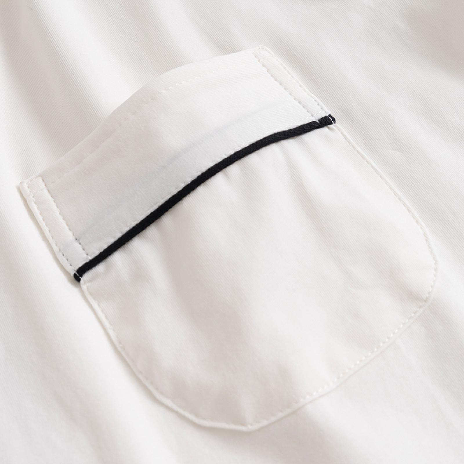 Un Pijama Cómodo Pijamas De Mujer Pijamas De Mujer Pijamas De Mujer Conjunto De Pijamas De Algodón 100% De Manga Corta Pijama De Dormir Cuna Pura,White-XXL