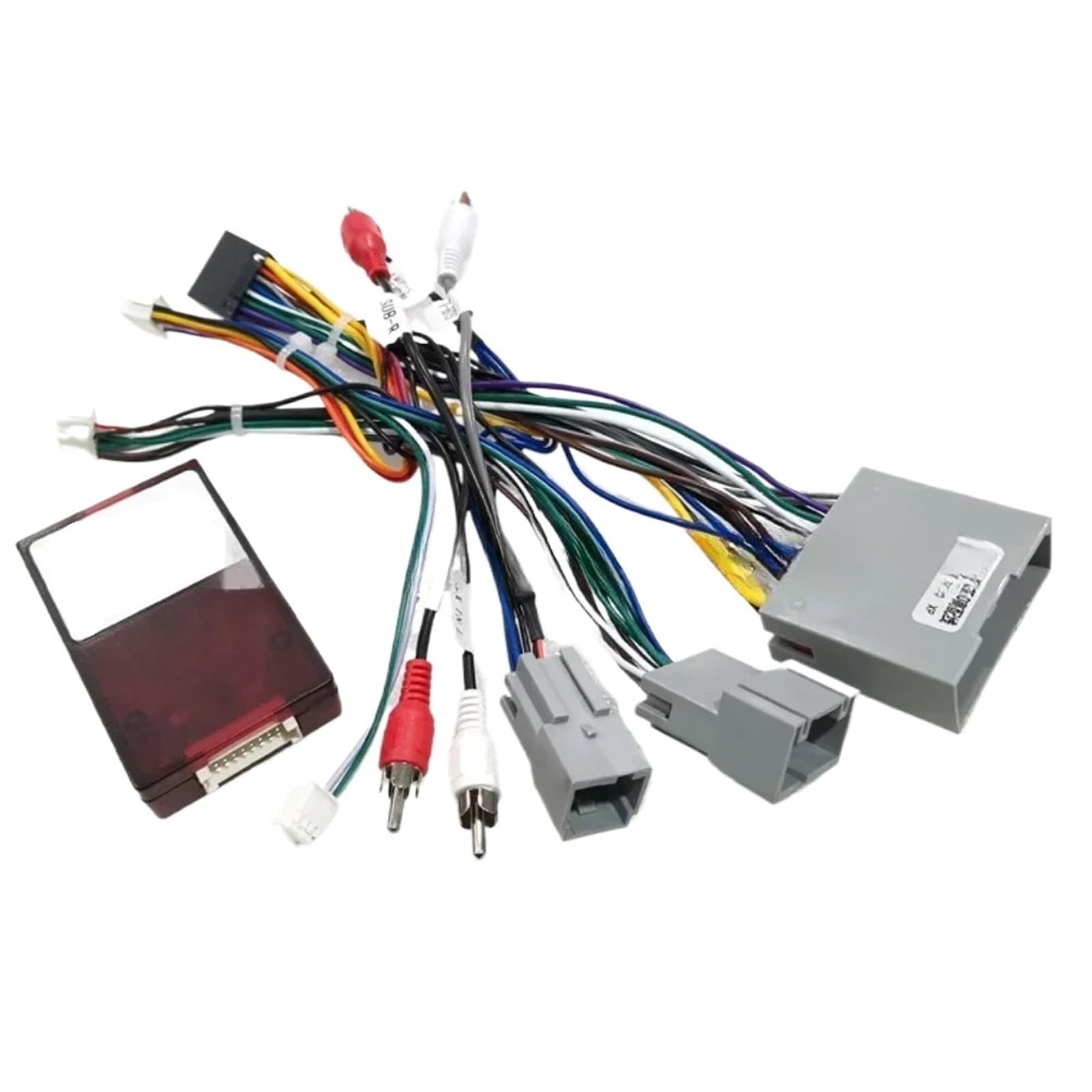 Caja CANbus de 16 pines con adaptador de cable compatible con Ford Explorer/F150, compatible con Chevrolet BLRZER, arnés de cableado de video, radio de coche Android.