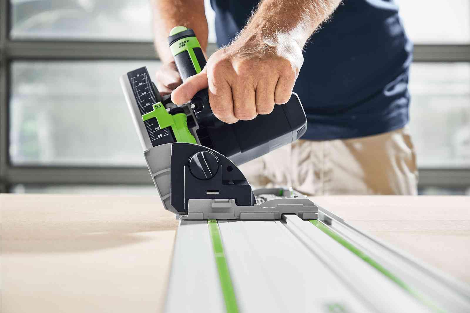 Festool Sierra de inmersión TS 55 F-Plus Master Edition (con hojas de sierra, astillas, ventana de visualización, llave Allen) en Systainer