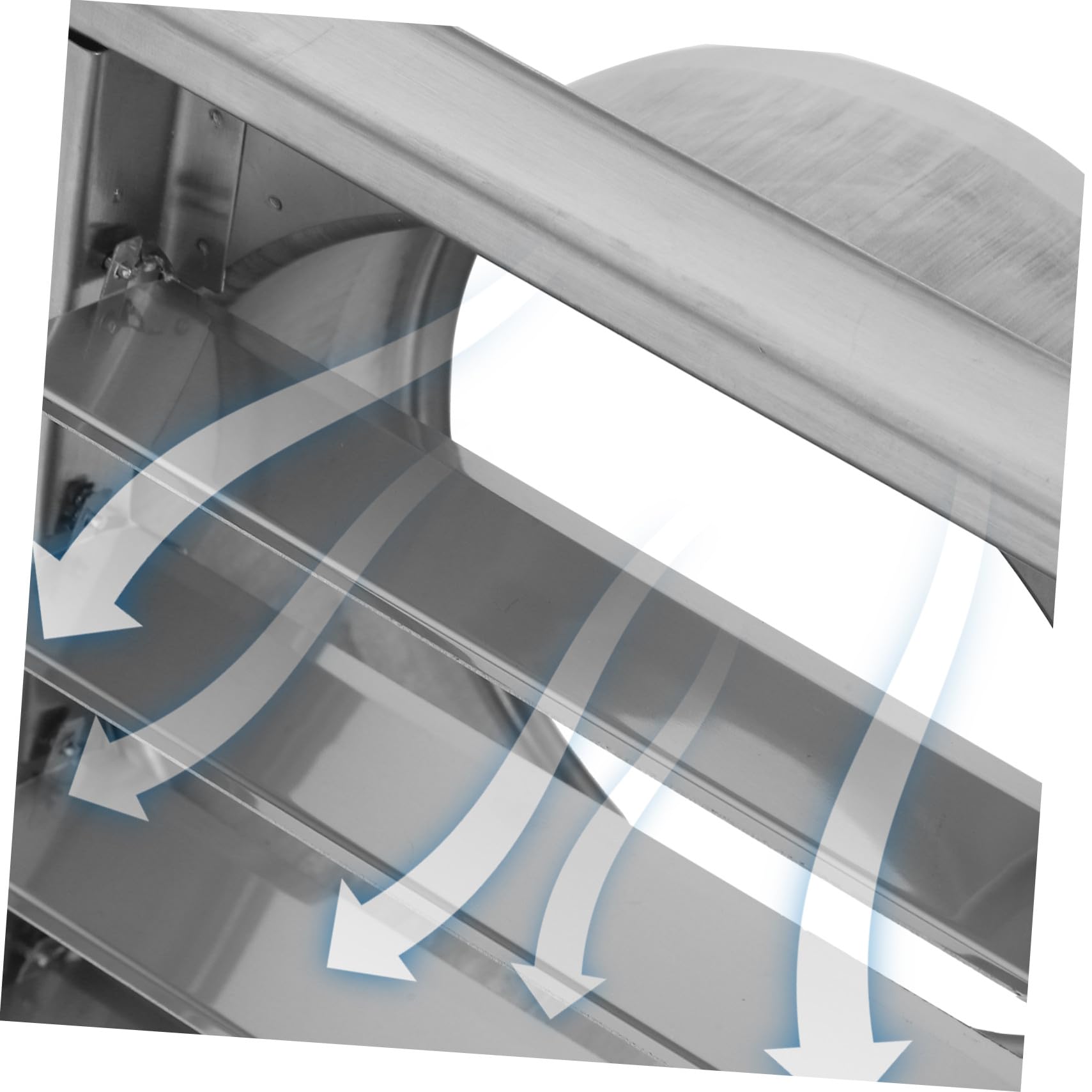 Rejilla de Ventilación Exterior de Acero Inoxidable con Lamas Móviles Ajustables y Malla Protectora para Paredes para Ventilación Baños Cobertizos y Vehículos Pequeños