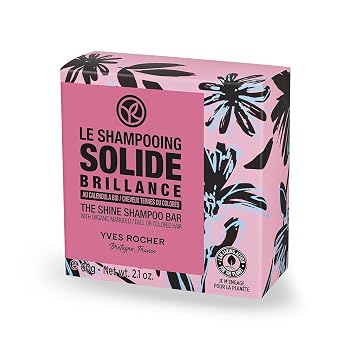 Yves Rocher Shine Shampoo Bar for Dull or Colored Hair, 60 g./2.1 oz.