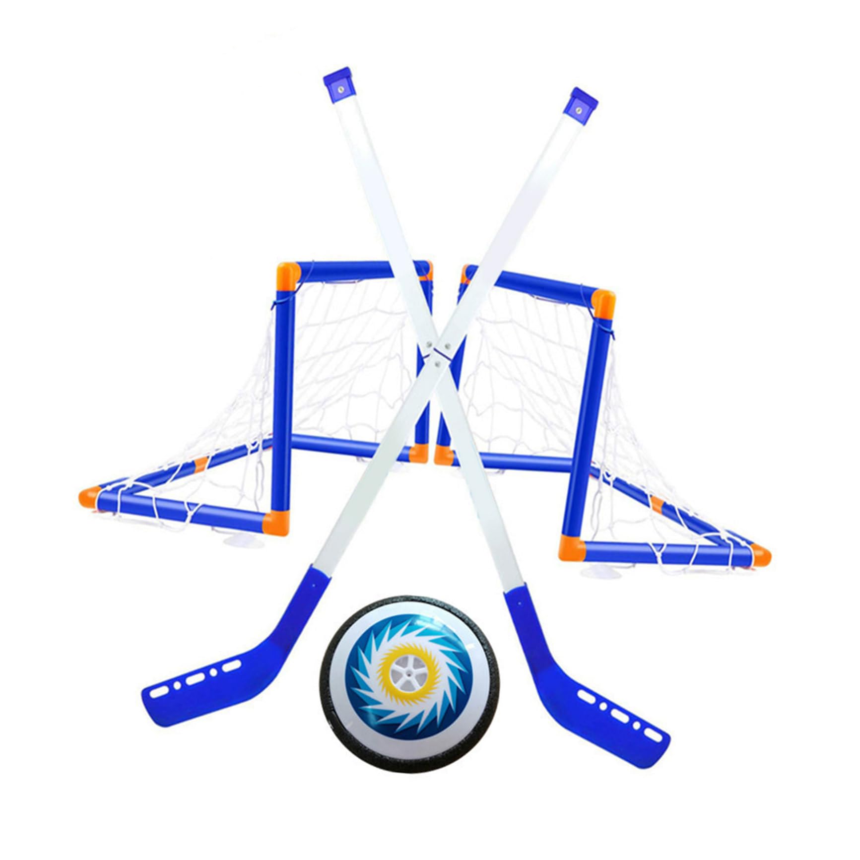 YARNOW Jouet de Hockey sur Glace Électrique Bleu en Plastique