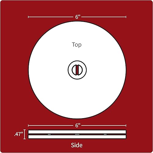 Miniatura 4 de Lazy Susan - Organizador giratorio de 6 pulgadas para mesa, encimera de cocina, despensa, gabinete, especias, maquillaje, TV, base giratoria