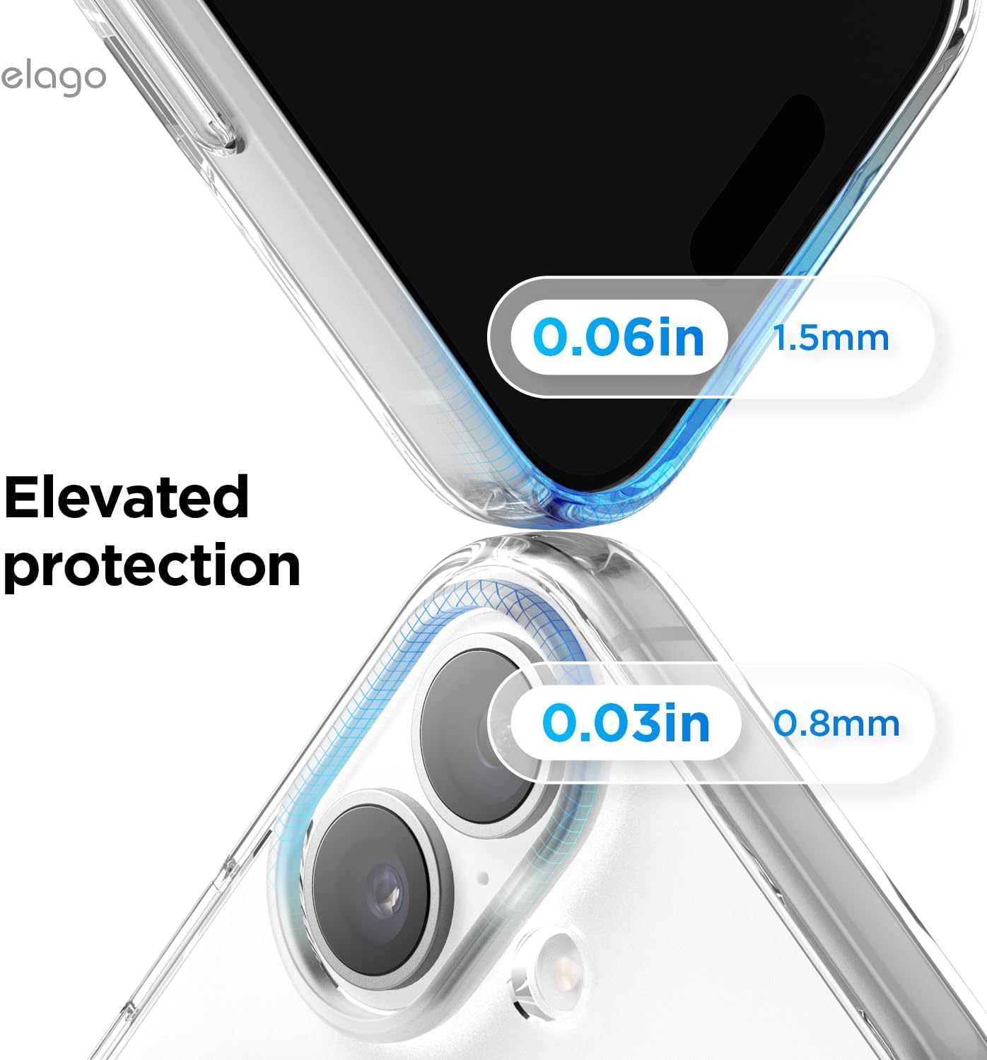 elago for iPhone 17 Case, Magnetic Hybrid Transparent Slim Case, Compatible with MagSafe, PC + TPU Hybrid Technology, Shockproof Protective Cover, 6.3 inch - Image 6