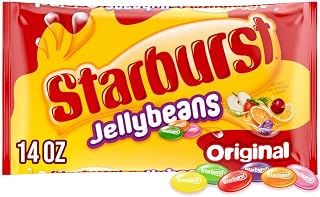 STARBURST Original Easter Jelly Beans Candy, 14 oz Bag - Strawberry, Cherry, Orange, Lemon, Grape, Green Apple Flavors