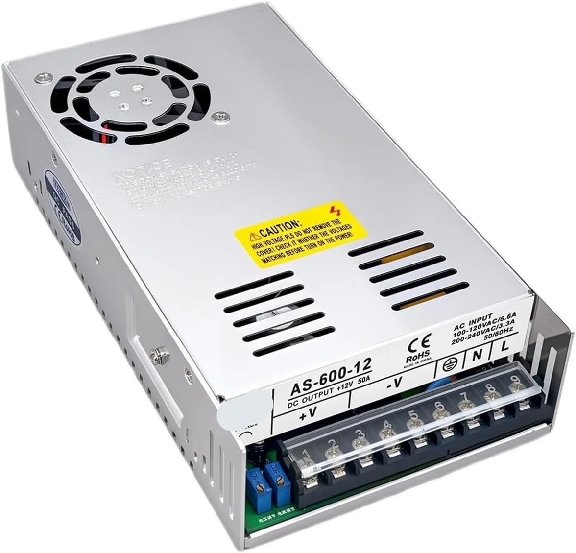 AC-DC 600W SMPS AS series Switching power supply input 110V 220V o