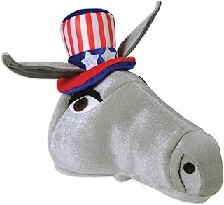 Beistle Plush Hats, Novelty Party Hats for Birthday & Holiday Theme Parties, Funny American Patriotic Plush Hats for Events