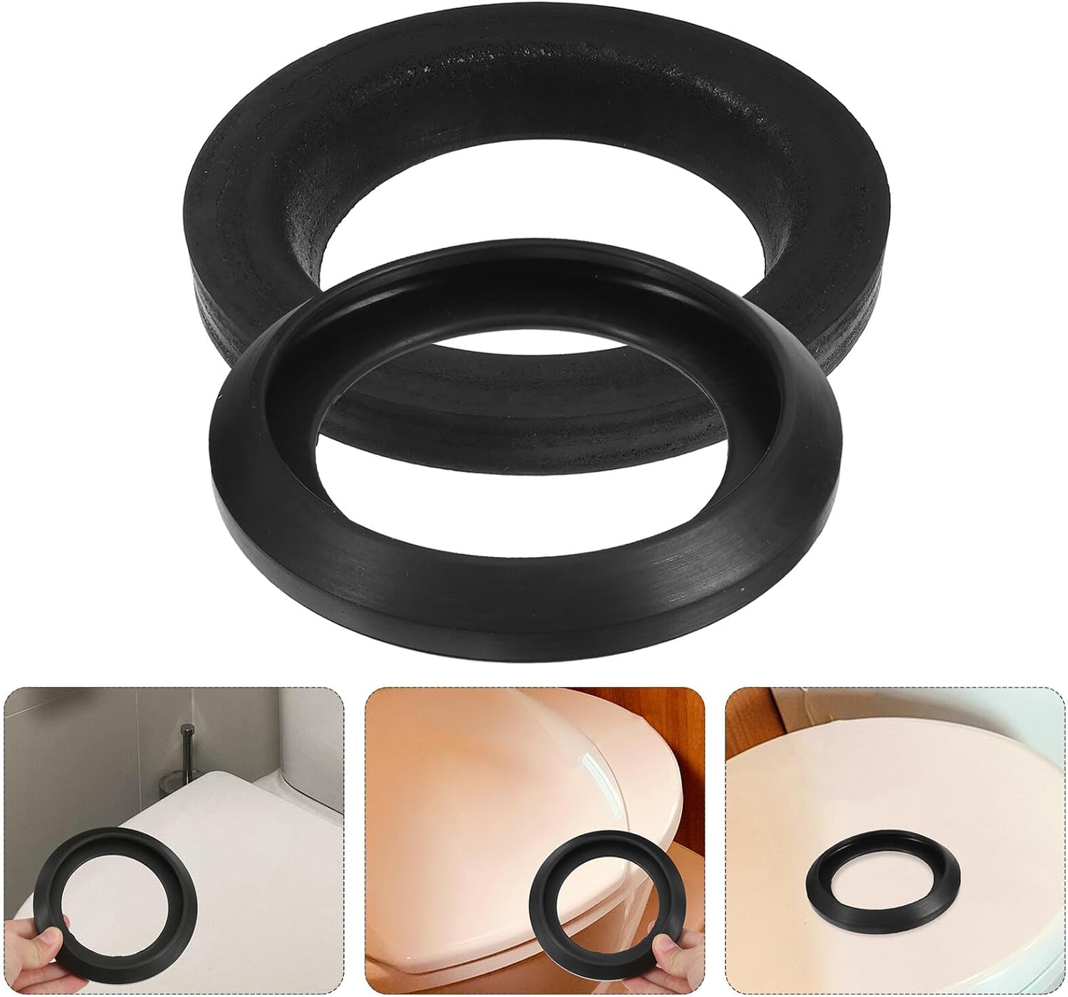 FOMIYES Rv Toilet Seal Kit Replacement Rubber Gasket Base for 34120 33239 Models Waste Ball Seal for Camper Toilets Leak-Resistant Spare Part for Model 2