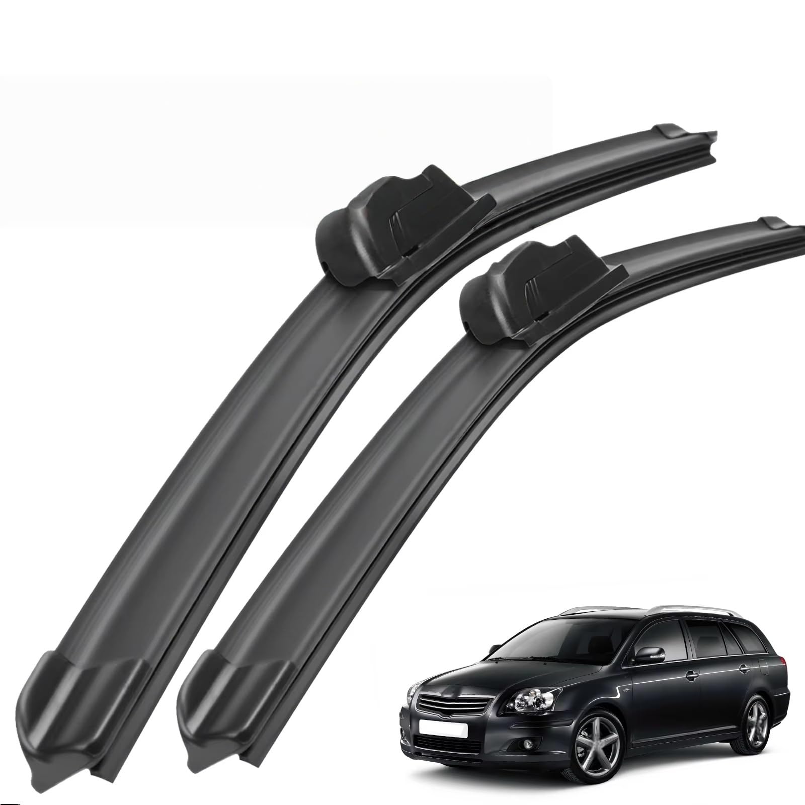 PAPEP Windscreen Wiper Blades for Toyota Avensis T250 2003-2009 24"+16", Front Replacement Wipers OEM Quality Water Repellent Rubber Automotive Windshield