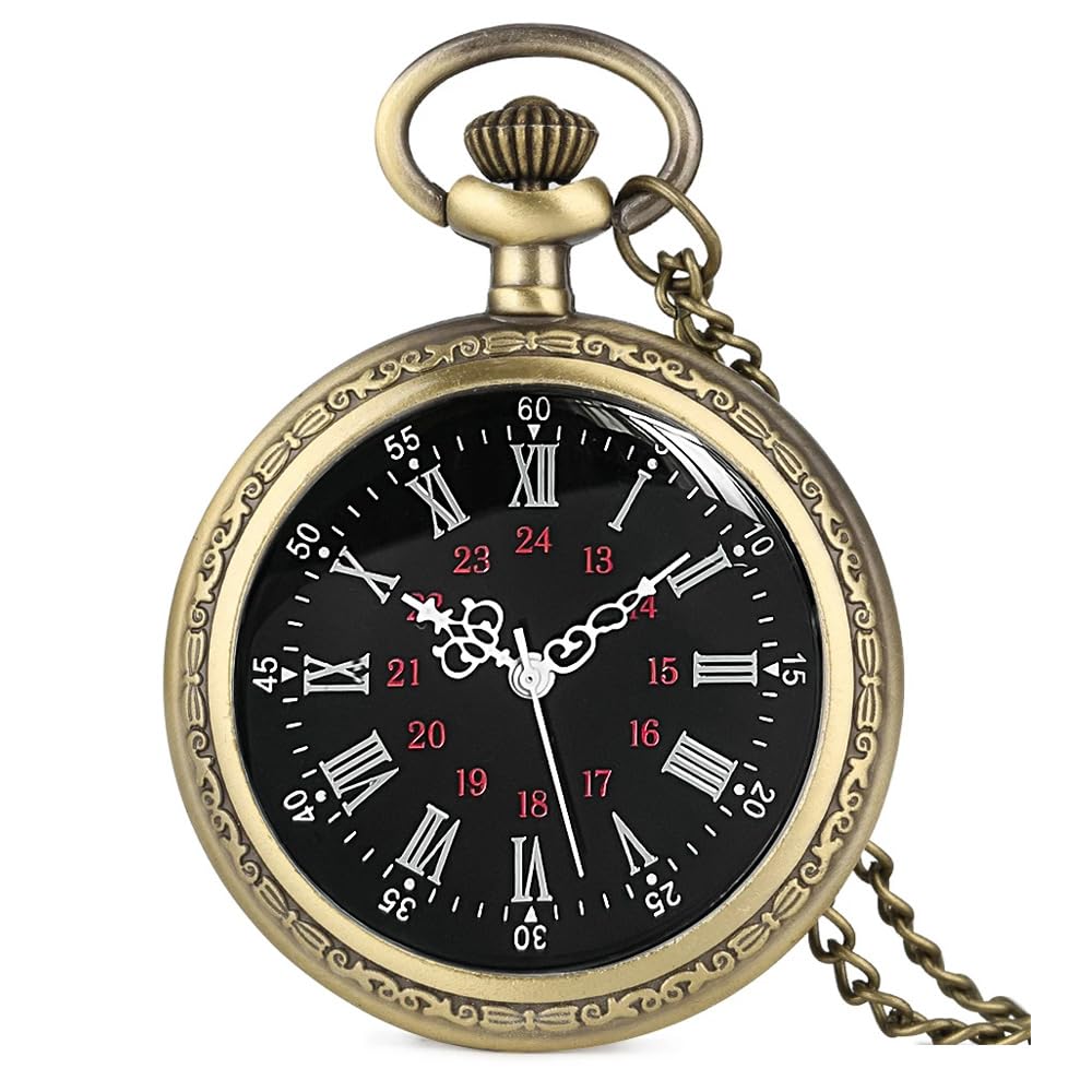 Vintage Pocket Watches for Men Womens Pocket Watch with Chain