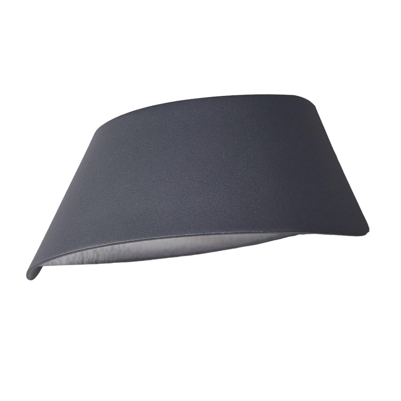 Lucande LED Outdoor Wall Light Glen (Modern) in Black Made of Aluminium (1 Light Source,) from wall lamp for Exterior/Interior Walls, House Terrace und Balcony