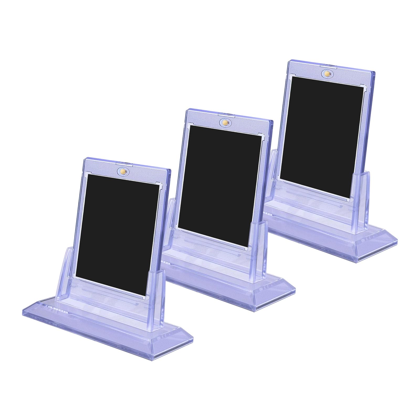 ZBIianxer Card Protectors with Stable Stand to Showcase Valuable Collectible Cards Card Collection Organizers