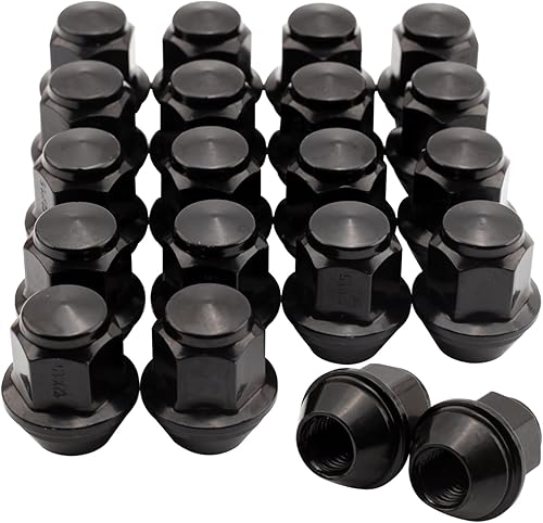 Juego de 20 tuercas de rueda de fábrica OEM de 0.472 in x 1.5 para Focus Fusion Escape Ranger MKC MKZ Fiesta Stock Ruedas grandes de bellota asiento