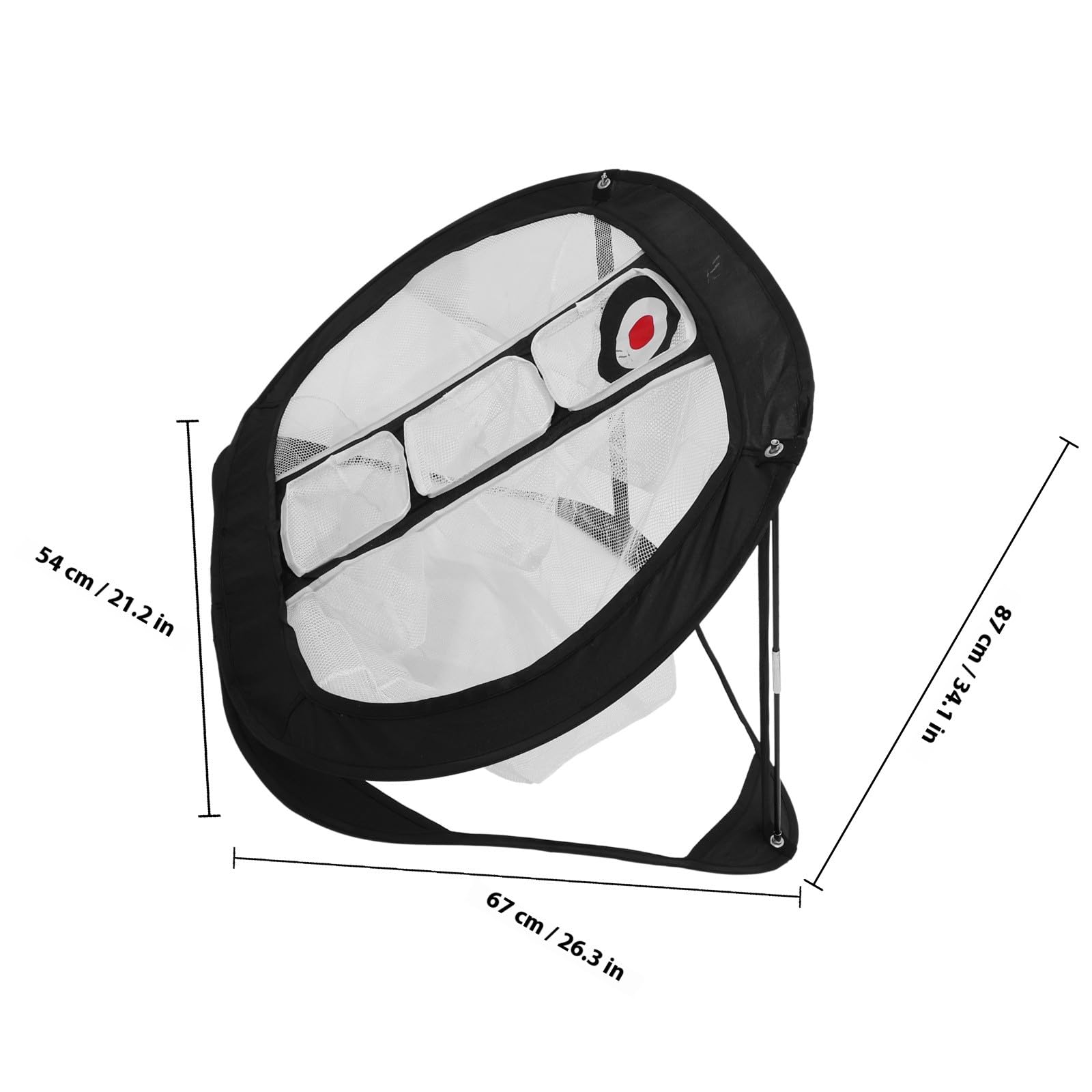 Golf Chipping Übungsnetz aus 210d Polyester Faltbares Trainingsnetz für Indoor und Outdoor Leicht zu Tragen zur Verbesserung der Golf Fähigkeiten
