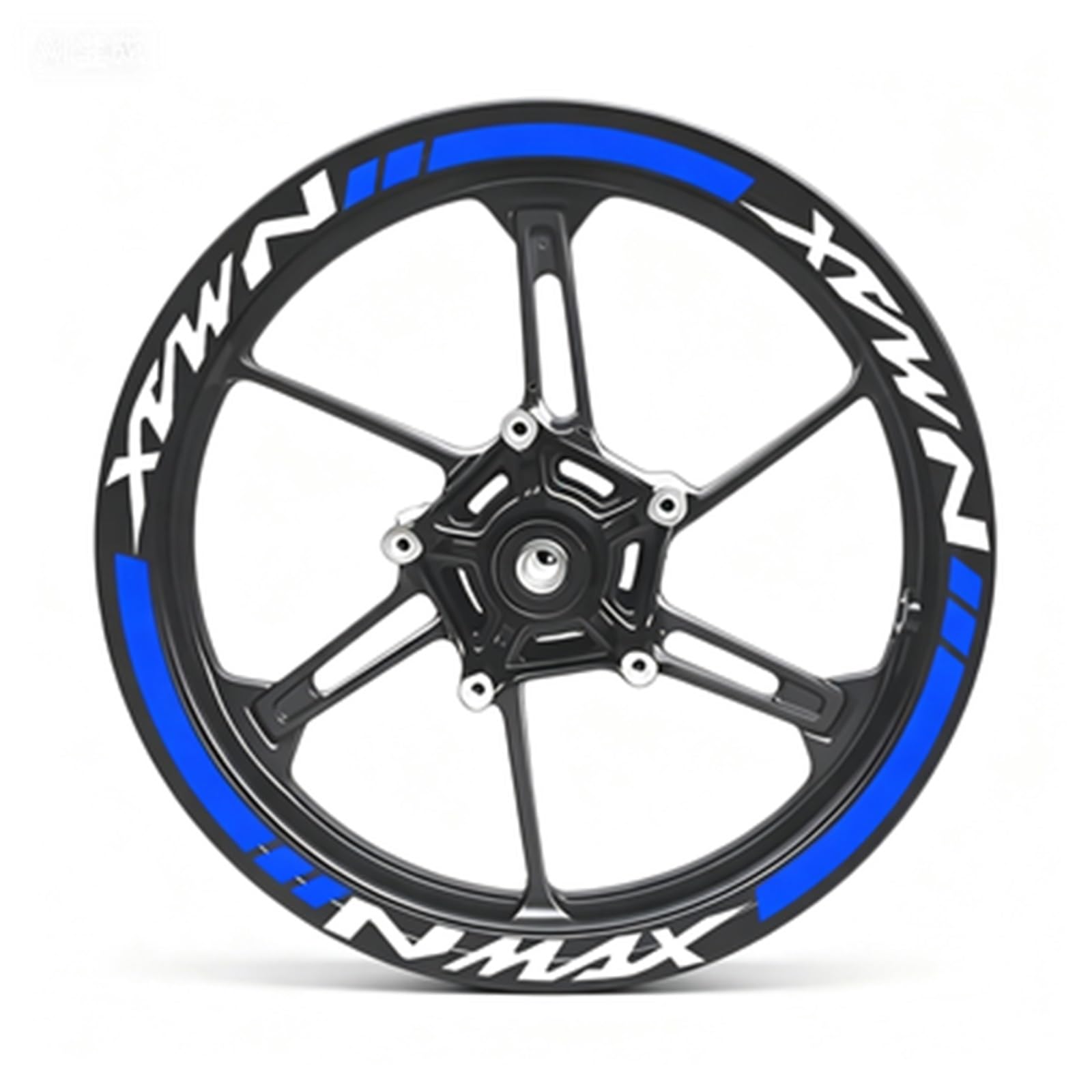 Motorcycle Wheel Sticker Racing Rim Stripe Decal Decoration for Yamaha NMAX N Max N-max 155 125 Motorbike(Color4)