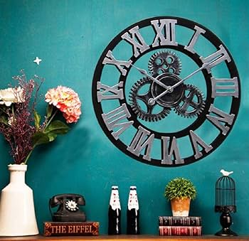 歯車 壁掛け時計 ローマ数字 アンティーク 壁掛け 雑貨 時計1 歯車 壁掛け時計 ローマ数字 アンティーク 壁掛け 雑貨 | Pay ID