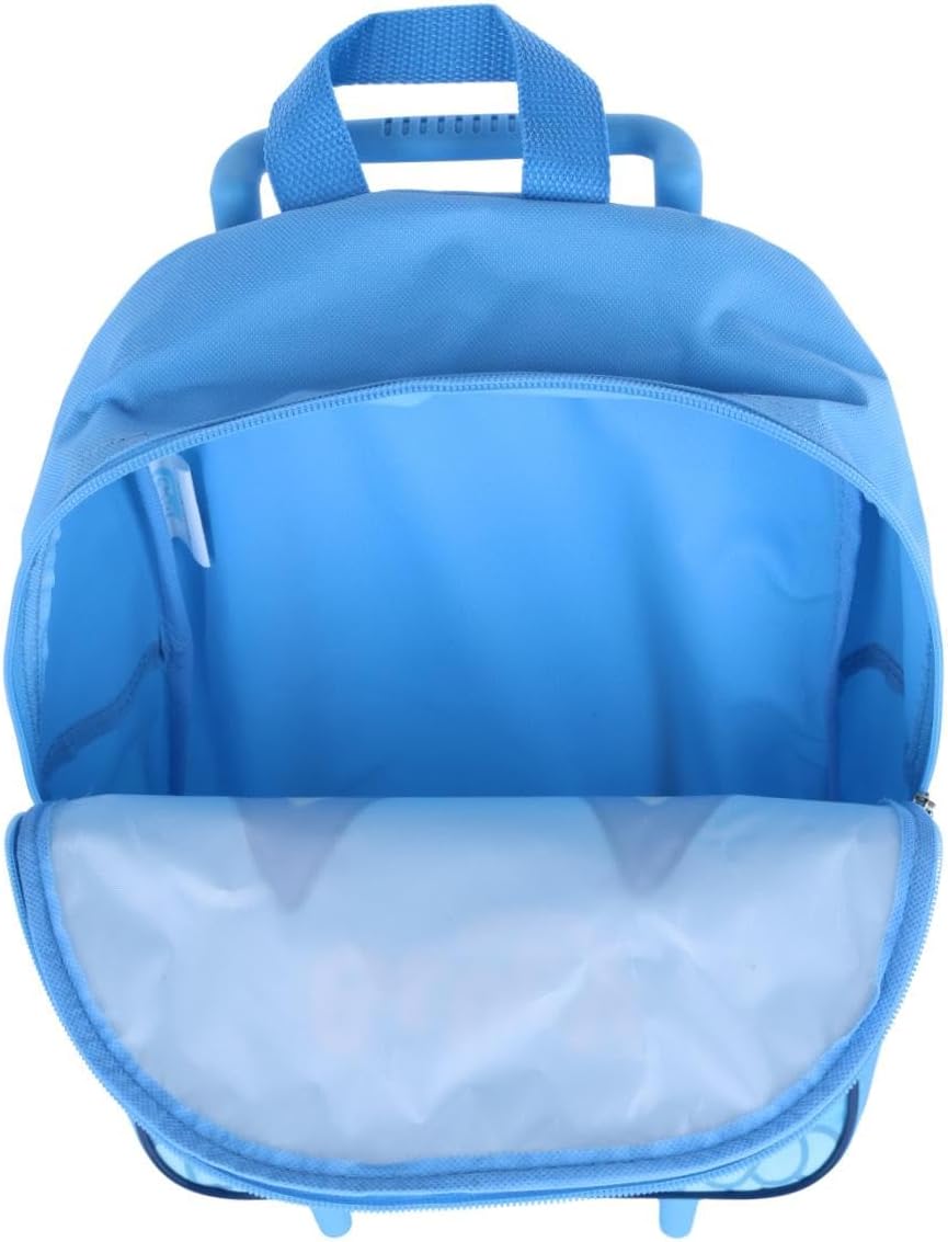 Accessory Innovations Kids Disney Bluey 16-inch Rolling Luggage, Light Blue